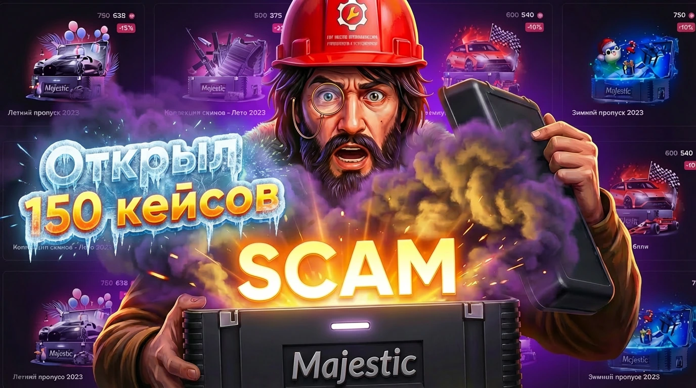 Открытие 150 кейсов